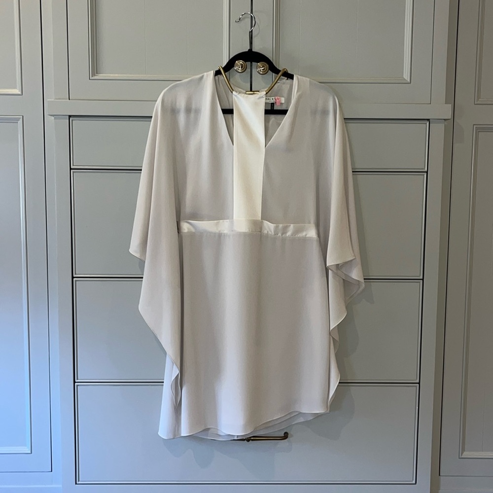 Halston slightly asymmetrical dress size 8